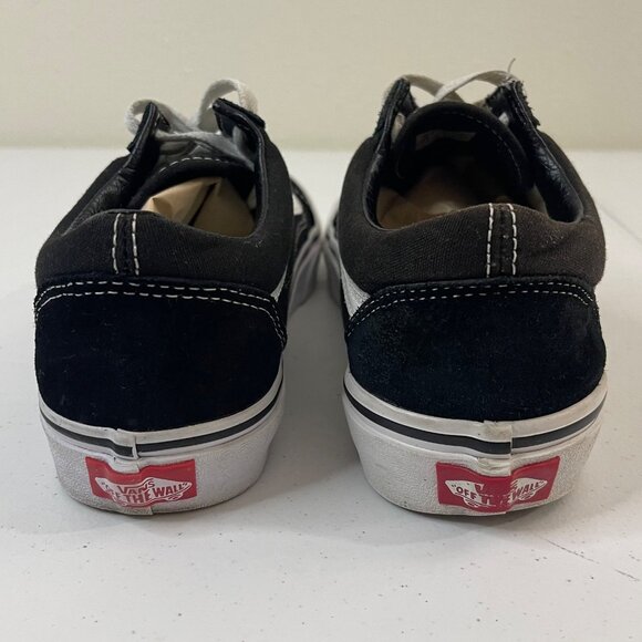 Vans Old Skool Black & White Size Boys 5.5  Women 7.0 Canvas Sneakers - Picture 5 of 12